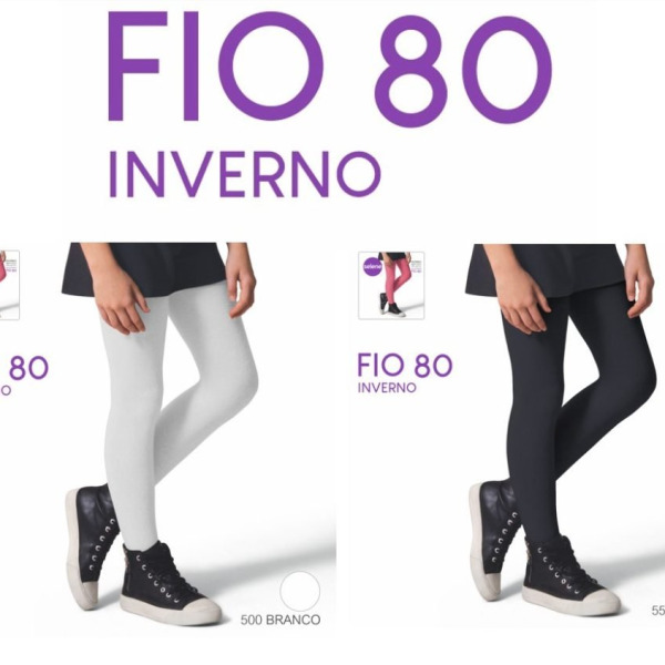 Meia Calça Infantil Várias Cores de Algodão Fio 80