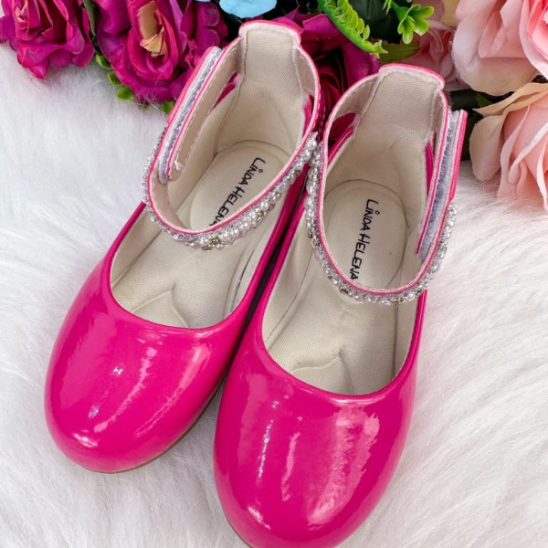 Sapatilha Flor di Mila Pink “Perolas” Luxo
