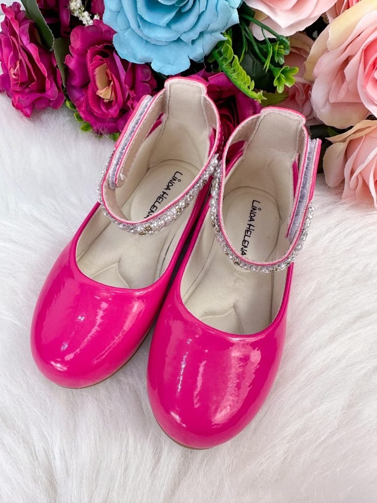 Sapatilha Flor di Mila Pink “Perolas” Luxo