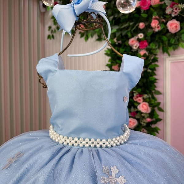 Vestido Tematico Princesa Gelo