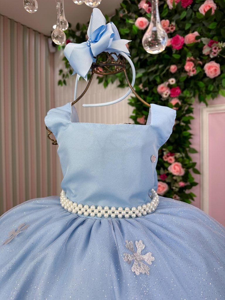 Vestido Tematico Princesa Gelo