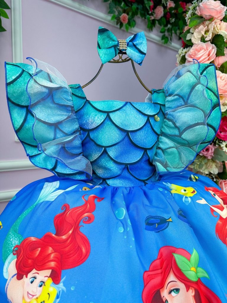 Vestido Temáticos Kids Ariel – A Pequena Sereia