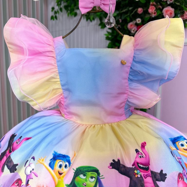 Vestido Tematicos Kids Divertidamente Colorido
