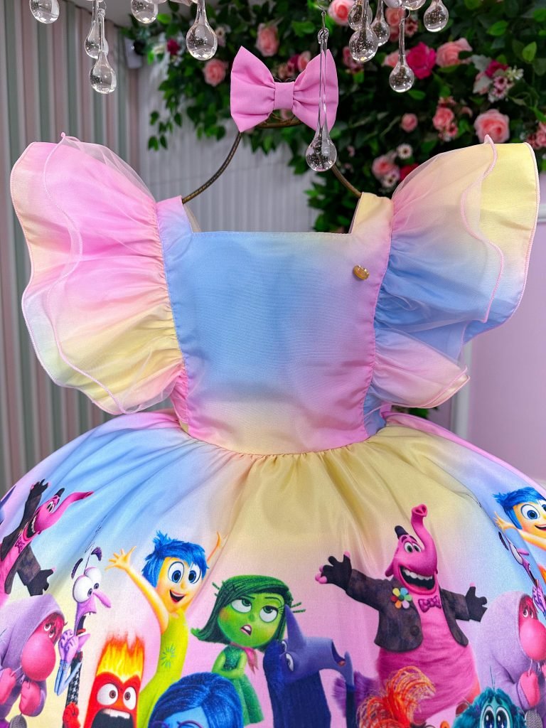 Vestido Tematicos Kids Divertidamente Colorido