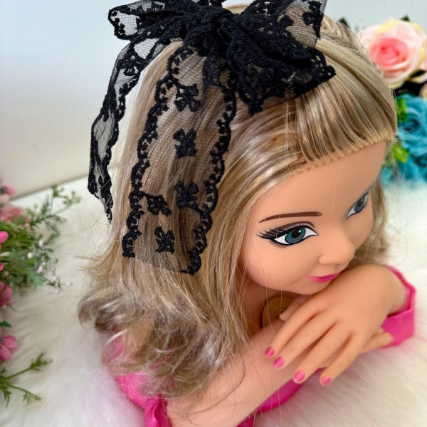 Laço Belli Jessica Renda Preto