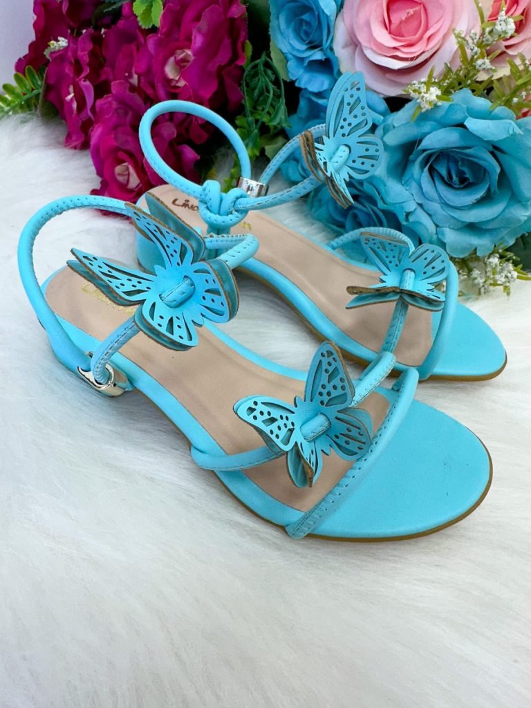 Sandalia Flor Di Mila Laise Borboletas Azul