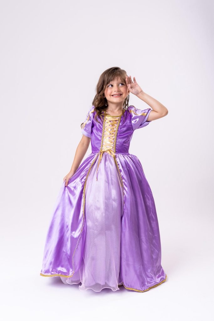 Fantasia Longa Princesa Belli Princesa Lilás Modelo 2