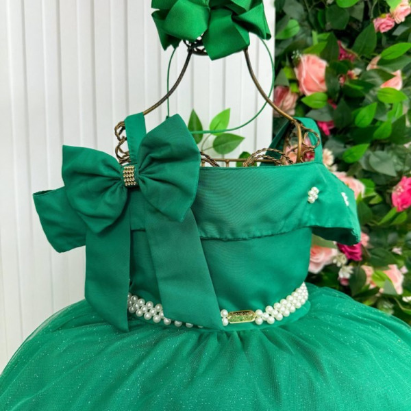 Vestido Banana Club Longo Doce Elegancia Verde Bandeira