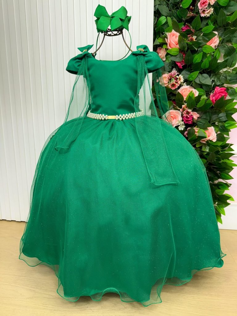 Vestido Banana Club Longo Diamante Verde Bandeira