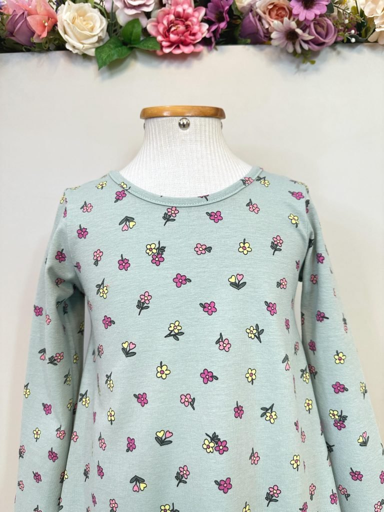 Vestido Infantil Estampa Flores Primavera Luxo