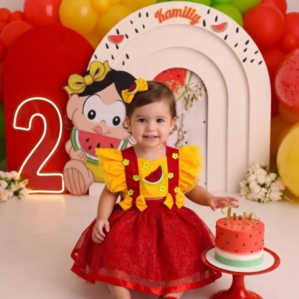Romper/Vestido Princesa Belli Melancia